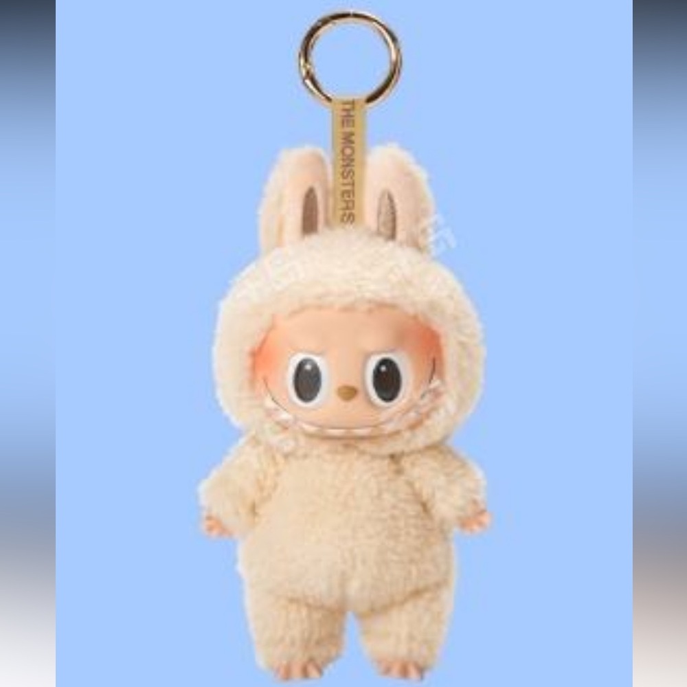 Popmart Labubu THE MONSTERS Tasty Macarons Vinyl Face BlindBox, Soymilk
